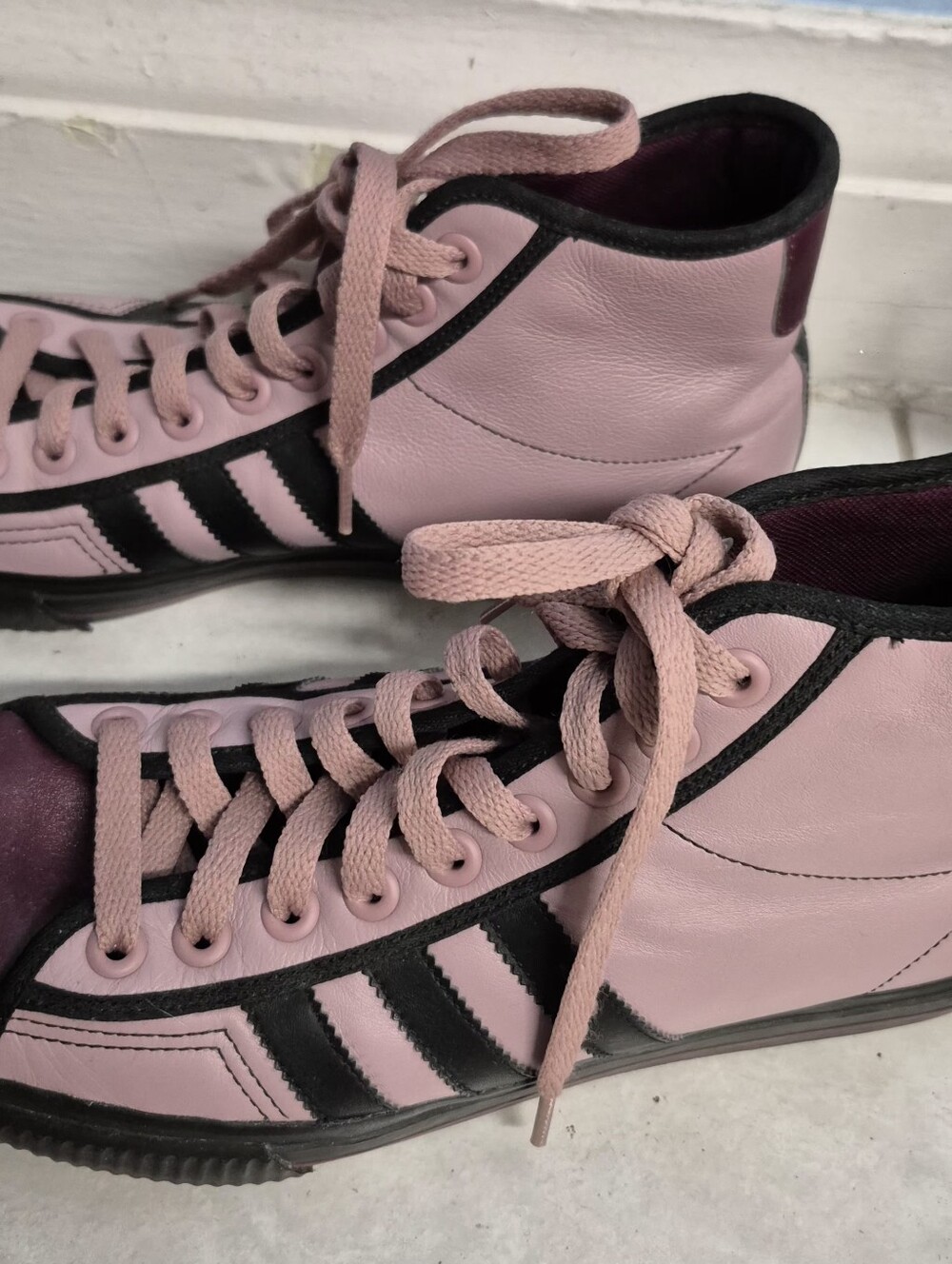 RARE VINTAGE ADIDAS ORIGINALS A.039 NIZZA HIGH-TOP SNEAKERS - Picture 2 of 4
